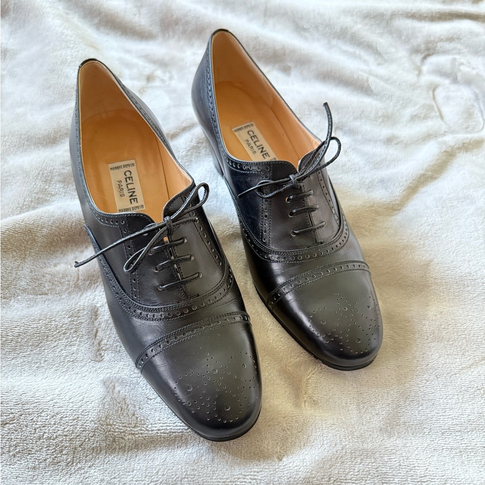 🌟 CELINE 🌟 Women’s Black Oxfords Size EUR 35 (fits US 5)